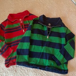 J. Khaki Zip Pullovers